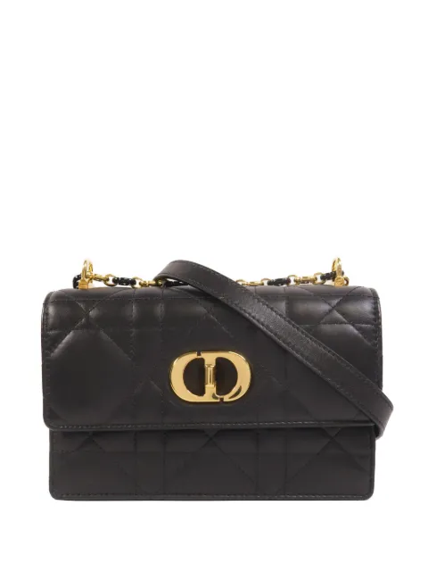 Christian Dior Pre-Owned mini Miss Caro chain-strap lambskin crossbody bag Black S5169UDAXM900