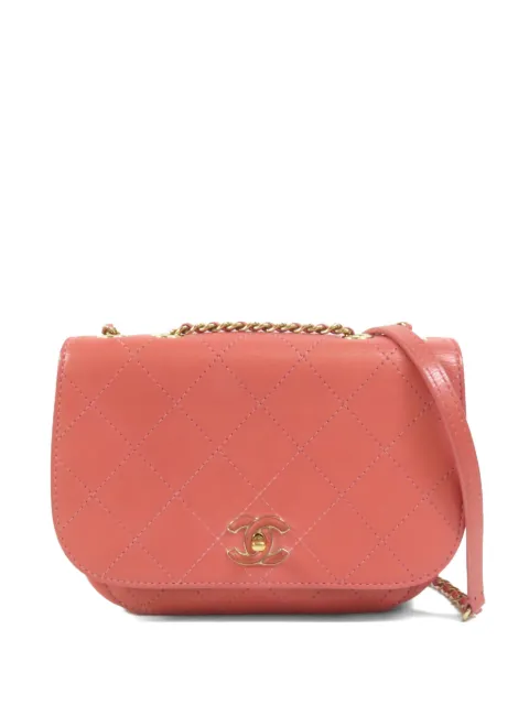 CHANEL Pre-Owned CC turn-lock shoulder bag Pink CHAINSHOULDER