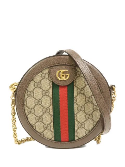 Gucci Pre-Owned Ophidia GG-logo mini bag Brown 550618