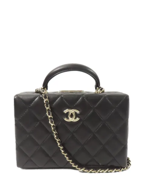 CHANEL Pre-Owned CC quilted shoulder bag Black AS5167