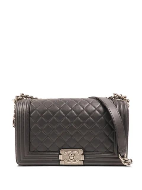 CHANEL Pre-Owned Boy quilted shoulder bag Black BOY25