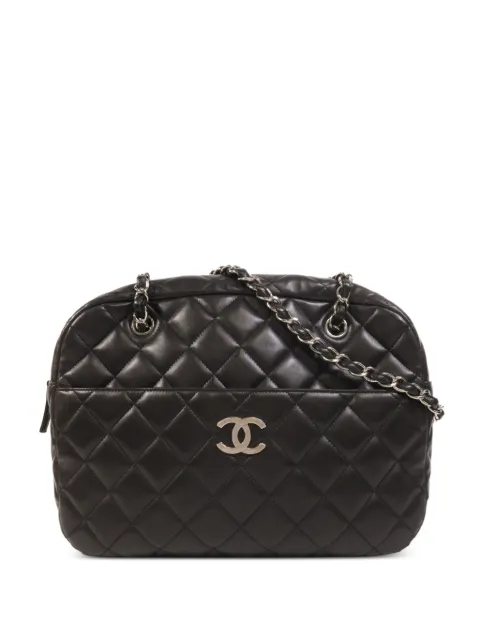 CHANEL Pre-Owned CC diamond-quilted shoulder bag Black CHAINSHOULDERBAG
