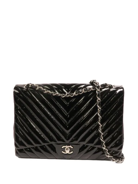 CHANEL Pre-Owned maxi Classic CC turn-lock shoulder bag Black MAXICLASSIC