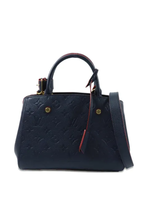 Louis Vuitton Pre-Owned Monogram Empreinte Montaigne BB tote bag Blue M42747