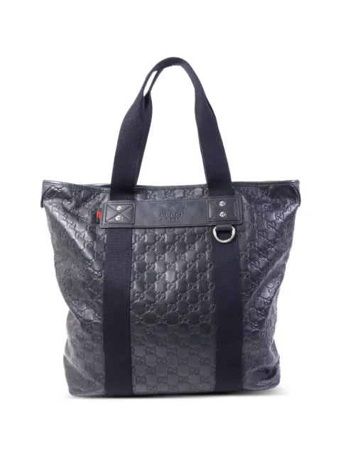 Gucci Pre-Owned GG Supreme leather tote bag Black 268175
