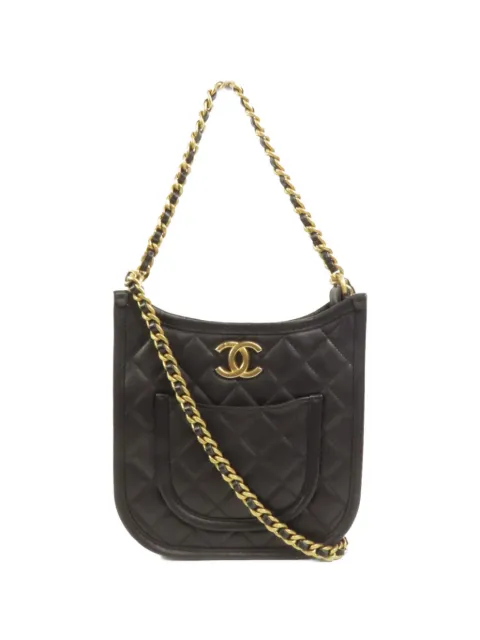 CHANEL Pre-Owned CC quilted shoulder bag Black AS4532