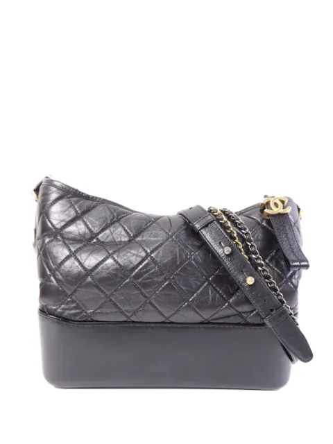 CHANEL Pre-Owned medium Gabrielle quilted shoulder bag Black GABRIELLEMEDIUM