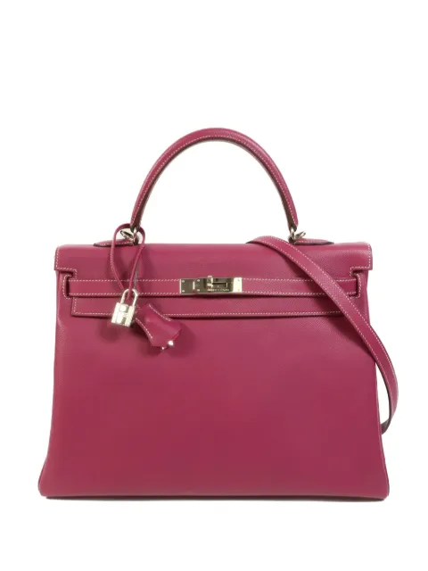 Hermès Pre-Owned Kelly 35 leather tote bag Pink PK5