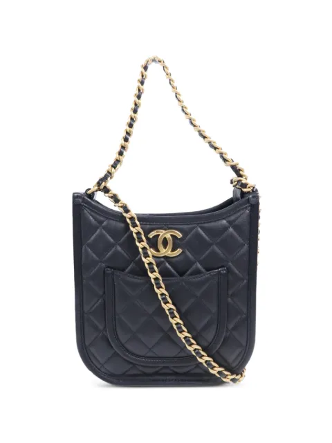 CHANEL Pre-Owned quilted shoulder bag Black AS4532