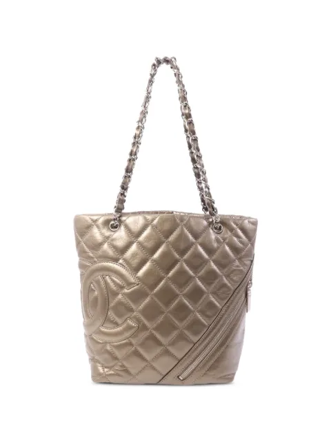 CHANEL Pre-Owned Cambon CC shoulder bag Brown CAMBONHANDBAG