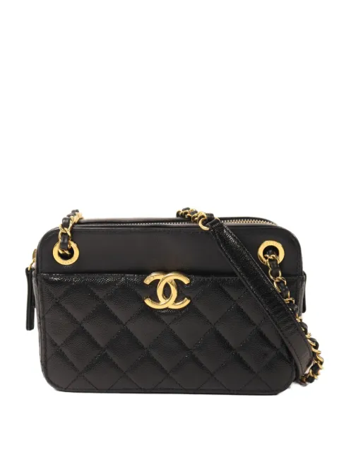 CHANEL Pre-Owned CC turn-lock shoulder bag Black AS0950