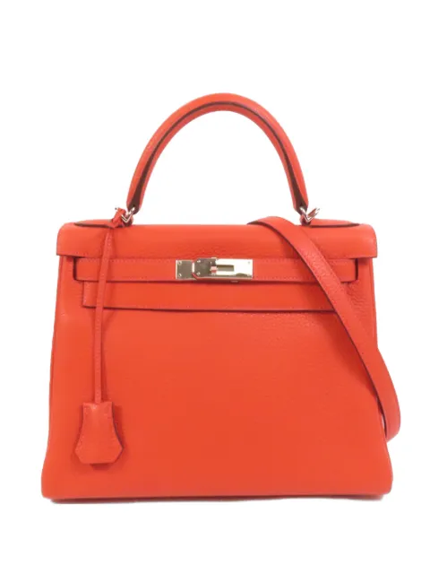 Hermès Pre-Owned 2014 28 Kelly tote bag Orange R2RPHW