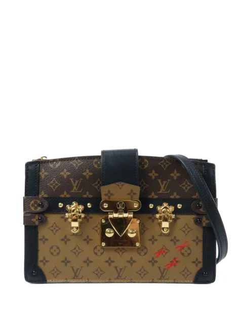 Louis Vuitton Pre-Owned Trunk Monogram Reverse clutch bag Brown M43596