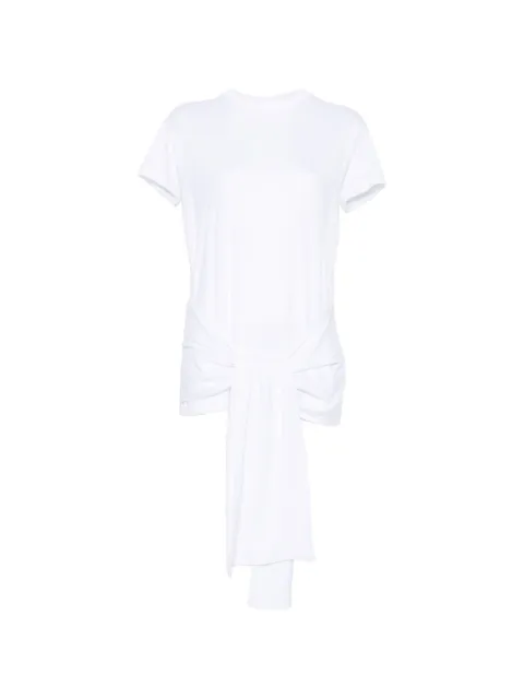 TOTEME tie-waist short-sleeve T-shirt White 263WRT0755FB0419047