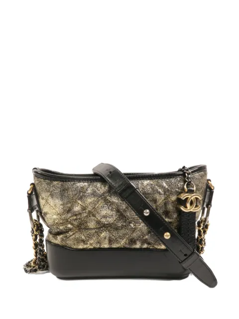 CHANEL Pre-Owned small Gabrielle quilted shoulder bag Black A91810