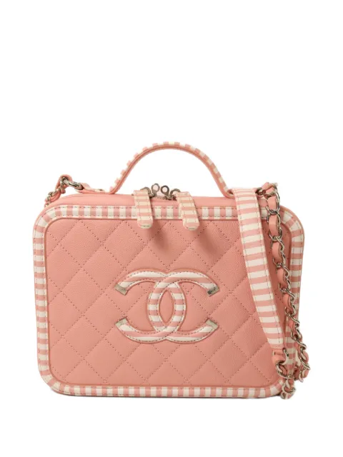 CHANEL Pre-Owned leather shoulder bag Pink VANITYCASE