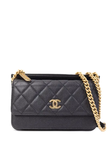 CHANEL Pre-Owned CC turn-lock shoulder bag Black CHAINSHOULDER