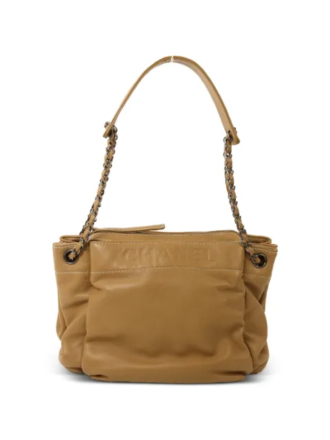 CHANEL Pre-Owned Lax Accordion chain-link-strap tote bag Neutrals SHOULDERBAG