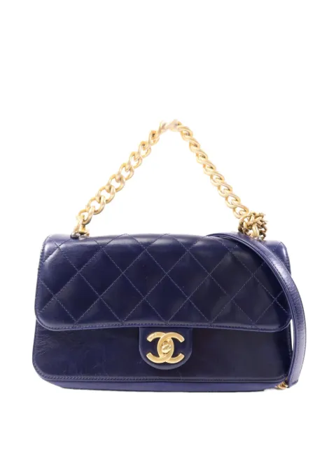 CHANEL Pre-Owned CC turn-lock shoulder bag Blue CHAINSHOULDER