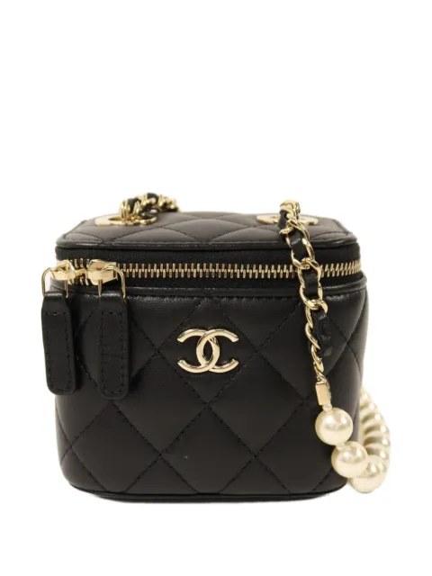 CHANEL Pre-Owned CC Mini Pearl vanity case Black MINIPEARLVANITYCASE
