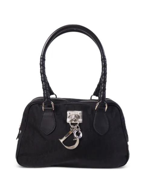 Christian Dior Pre-Owned Trotter logo-charm tote bag Black TOTEBAG