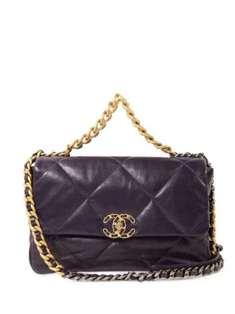 CHANEL Pre-Owned Chanel 19 shoulder bag Purple AS1161