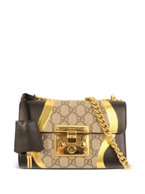 Gucci Pre-Owned GG Padlock shoulder bag Neutrals 432182