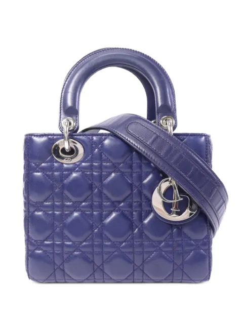 Christian Dior Pre-Owned small Lady Dior tote bag Blue LADYDIORSMALL