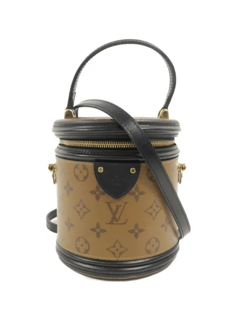 Louis Vuitton Pre-Owned Cannes Monogram Reverse canvas bucket bag Brown M43986