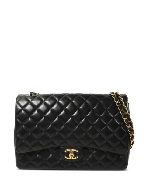 CHANEL Pre-Owned Maxi Classic CC turn-lock shoulder bag Black A58601