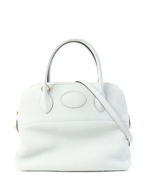 Hermès Pre-Owned 31 Bolide leather tote bag White YBLUEGLACIERGHW