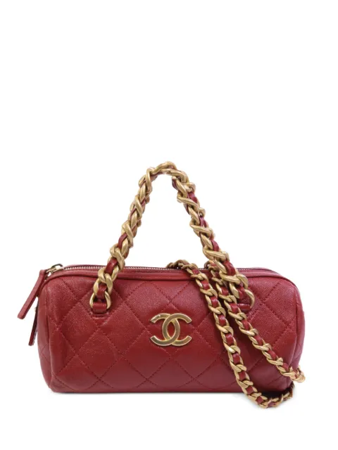 CHANEL Pre-Owned CC quilted shoulder bag Red AS1899