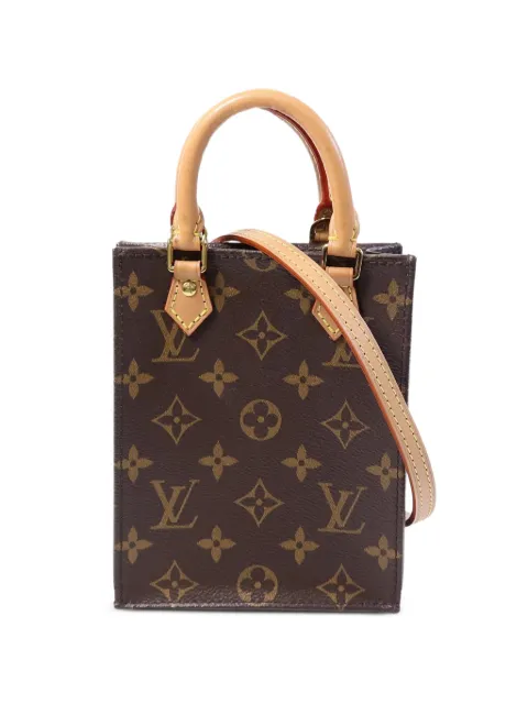 Louis Vuitton Pre-Owned Petit Sac Plat Monogram canvas tote bag Brown M81295
