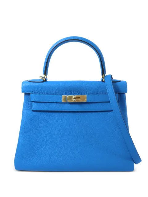 Hermès Pre-Owned 28 Kelly tote bag Blue ABLUETOGO