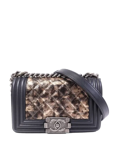 CHANEL Pre-Owned Boy 20 chain shoulder bag Black BOY20