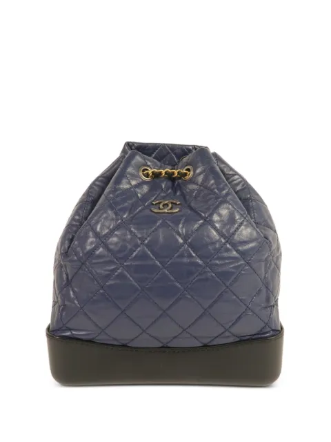 CHANEL Pre-Owned Gabrielle quilted backpack Blue GABRIELLEBACKPACK