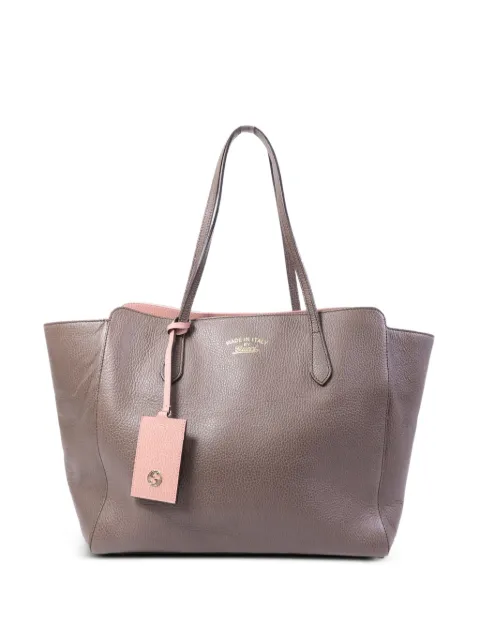 Gucci Pre-Owned pebbled-leather shoulder bag Brown 354397