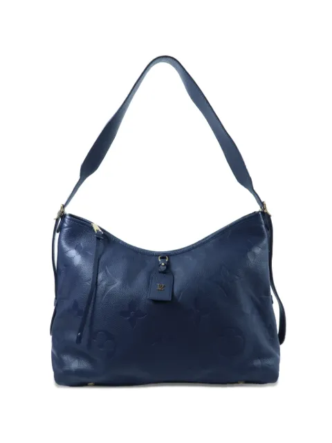 Louis Vuitton Pre-Owned MM CarryAll monogram empreinte shoulder bag Blue M46669