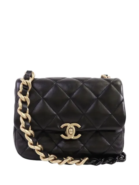 CHANEL Pre-Owned CC turn-lock shoulder bag Black CHAINSHOULDER