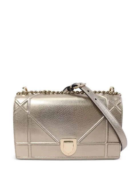 Christian Dior Pre-Owned Diorama chain crossbody bag Gold DIORAMA