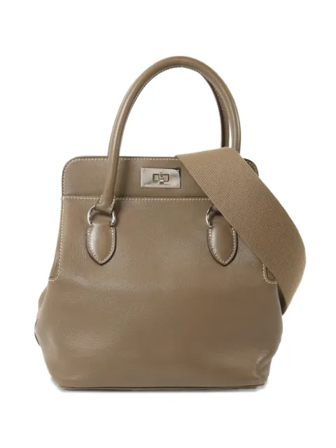 Hermès Pre-Owned 2012 Tool Box 20 leather tote bag Brown P18PHW