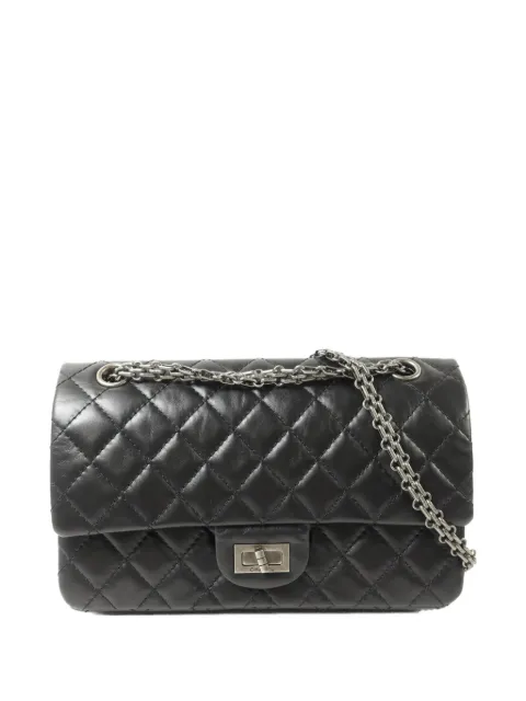 CHANEL Pre-Owned 2.55 Reissue diamond-quilting shoulder bag Black A37586