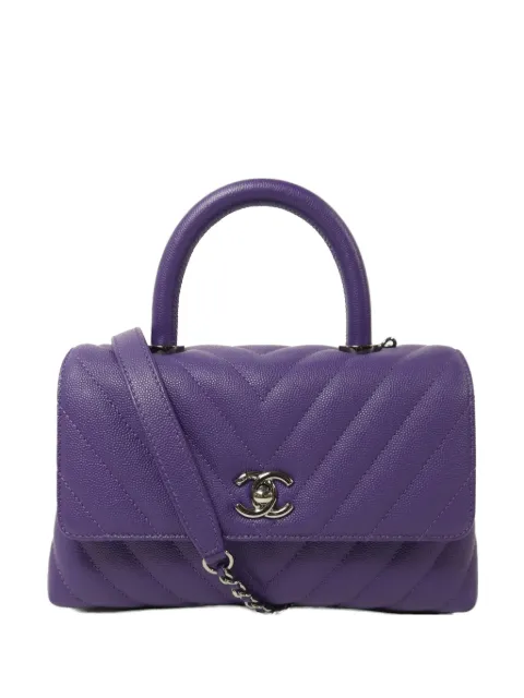 CHANEL Pre-Owned Coco Handle CC shoulder bag Purple COCOHANDLE