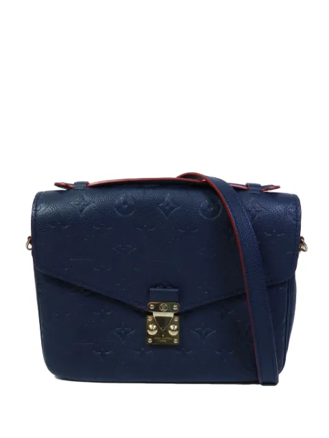 Louis Vuitton Pre-Owned Pochette Metis two-way calfskin shoulder bag Blue M44071