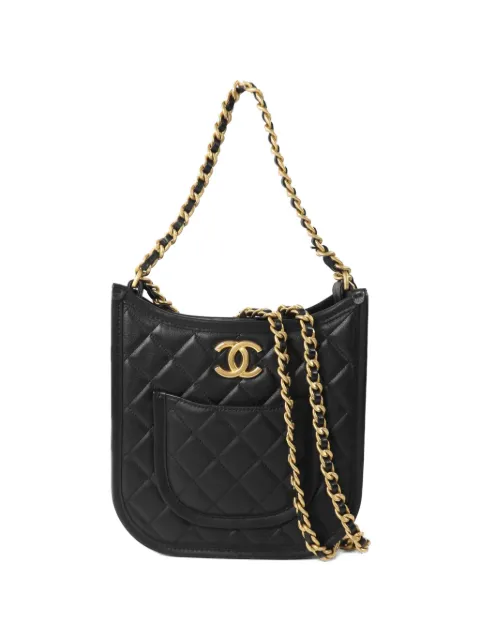 CHANEL Pre-Owned CC quilted shoulder bag Black AS4532