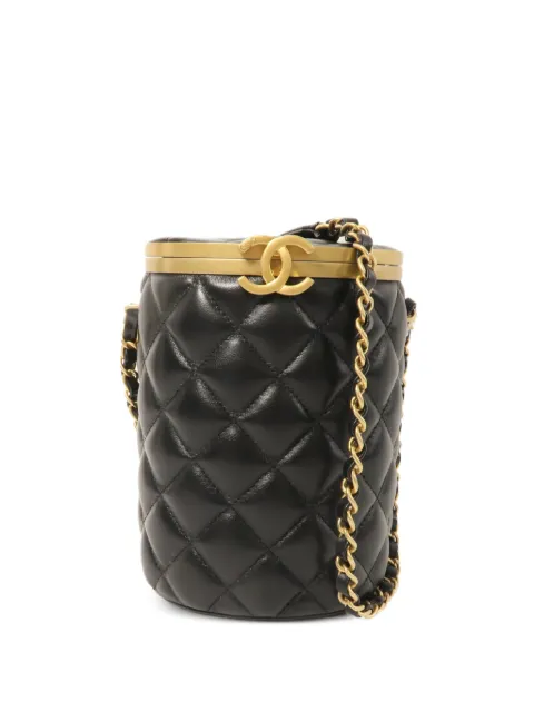 CHANEL Pre-Owned quilted-pattern CC vanity bag Black AS2641