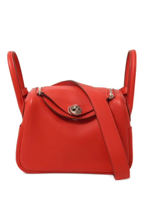 Hermès Pre-Owned Mini Lindy shoulder bag Red ZS3PHW