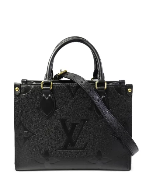 Louis Vuitton Pre-Owned PM On The Go Monogram Empreinte tote bag Black M45653