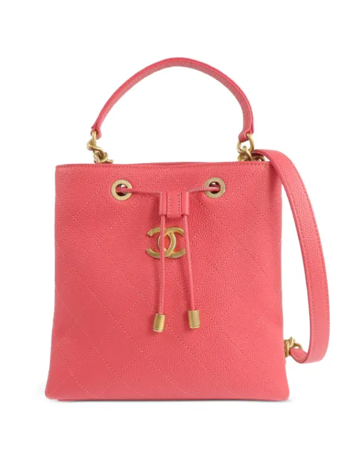 CHANEL Pre-Owned CC drawstring shoulder bag Pink BOLSACCDRAWSTRING
