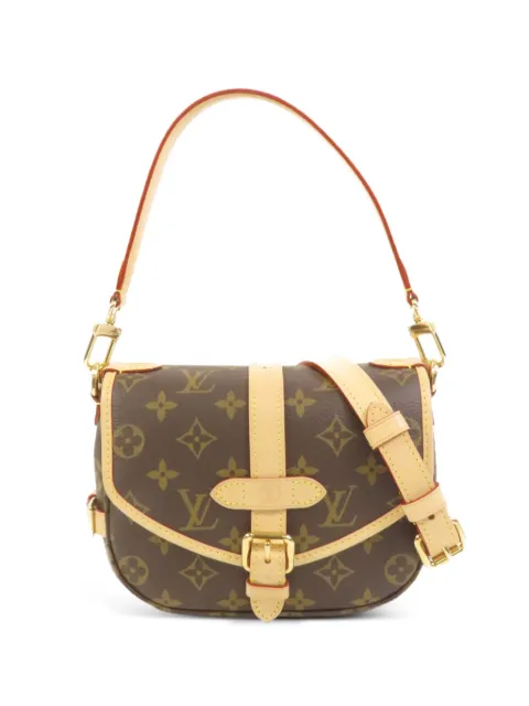 Louis Vuitton Pre-Owned BB Saumur Monogram canvas shoulder bag Brown M46740